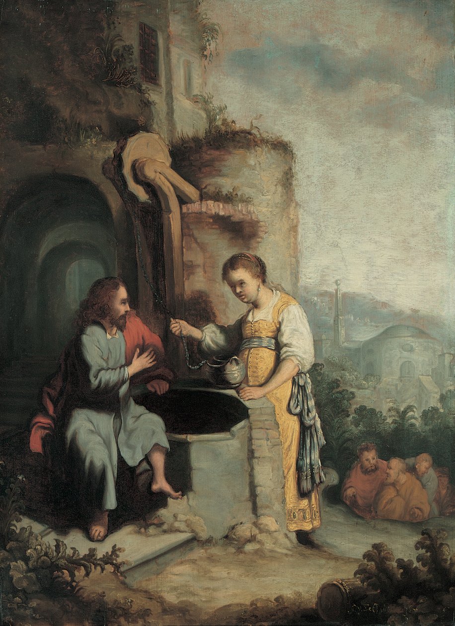 Kristus a žena Samaří od Gerbrandt van den Eeckhout