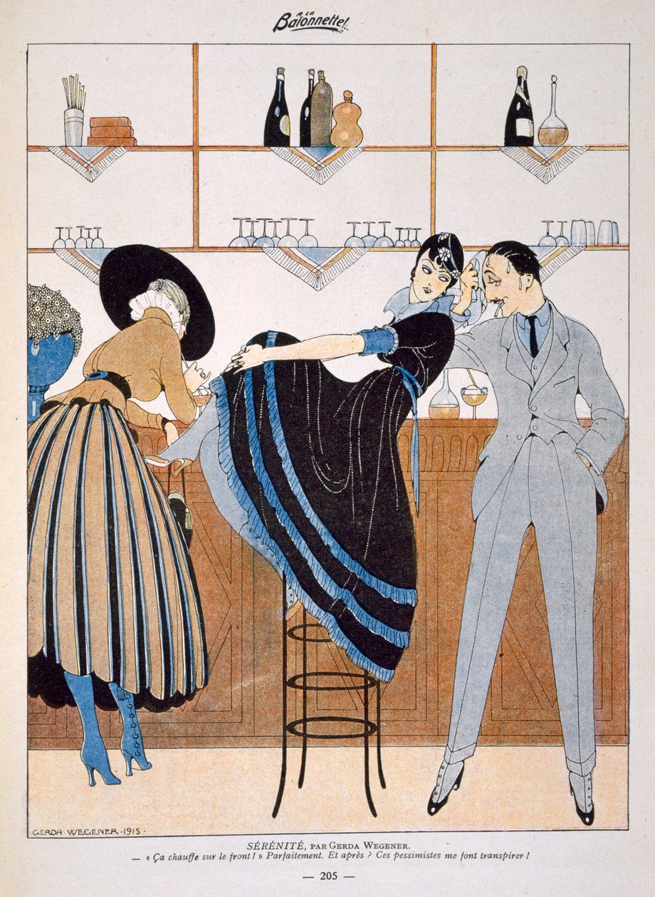 Klid, z týdeníku "La Baionnette", 1915 od Gerda Marie Frederike Wegener
