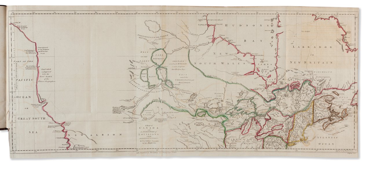 Plavby z Asie do Ameriky, za dokončení objevů severozápadního pobřeží Ameriky, Londýn: Thomas Jefferys od Gerhard Friedrich Müller