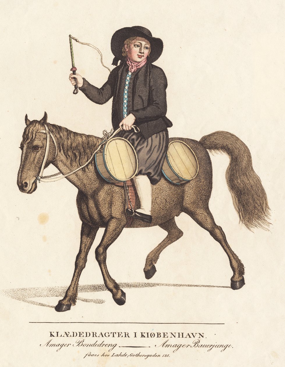 Amagerský selský chlapec od Gerhard Ludvig Lahde