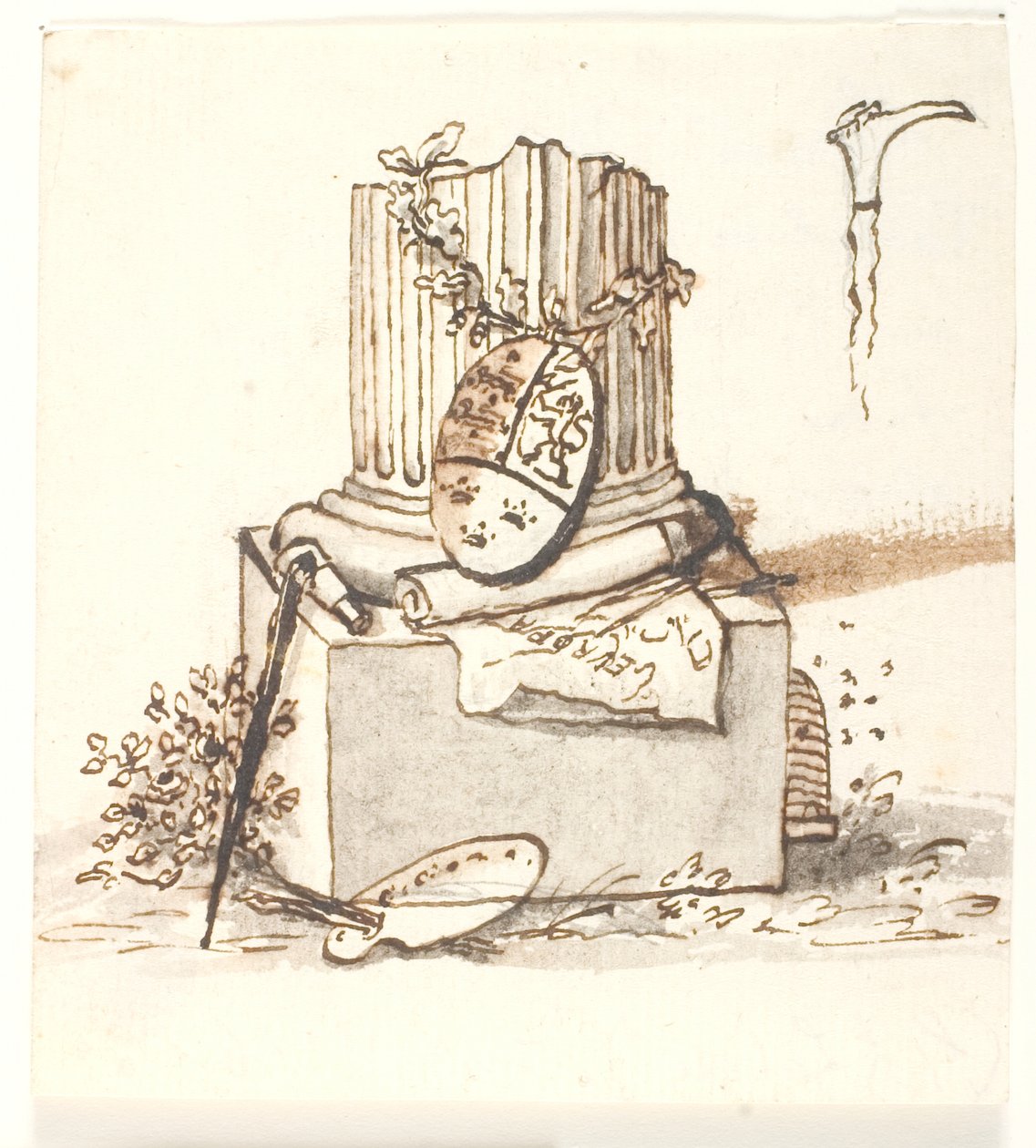 Rozbitý sloup od Gerhard Ludvig Lahde