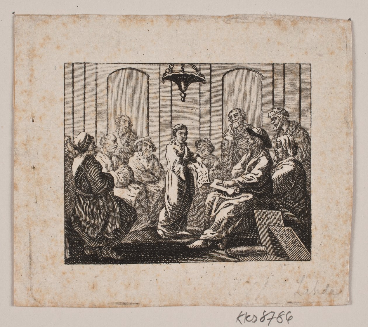 Kristus v chrámu od Gerhard Ludvig Lahde