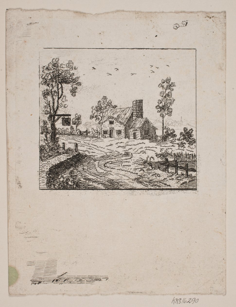 Krajina s hostincem od Gerhard Ludvig Lahde