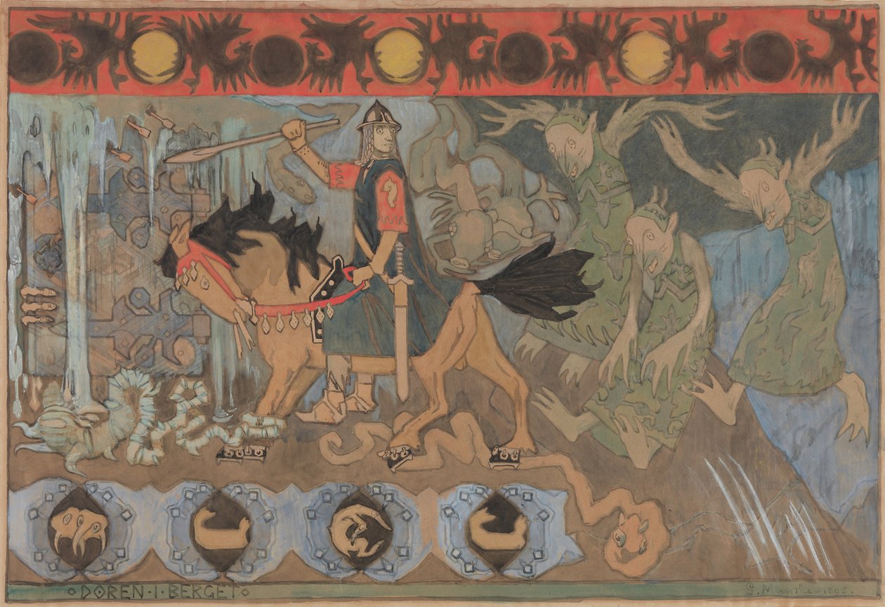 Dveře ve skále, 1895. od Gerhard Munthe