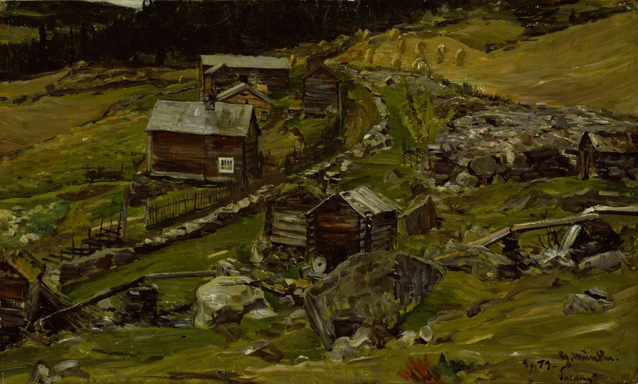 Farma ve Valdresu od Gerhard Munthe