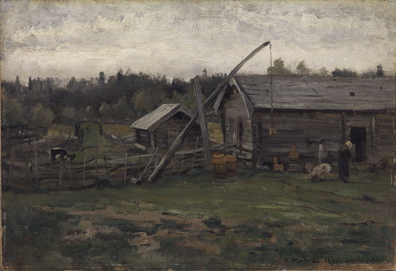 Stará stodola, Hedmark od Gerhard Munthe