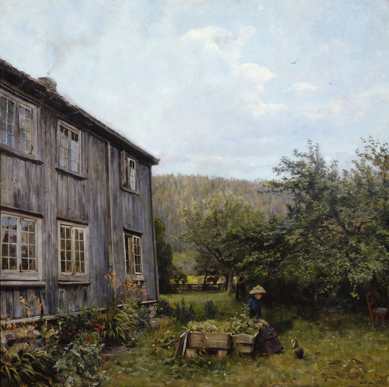 Na zahradě od Gerhard Peter Frantz Vilhelm Munthe