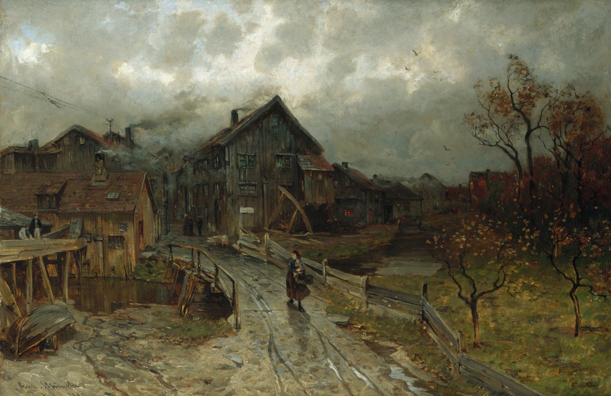 Nybro, Akerselva od Gerhard Peter Frantz Vilhelm Munthe