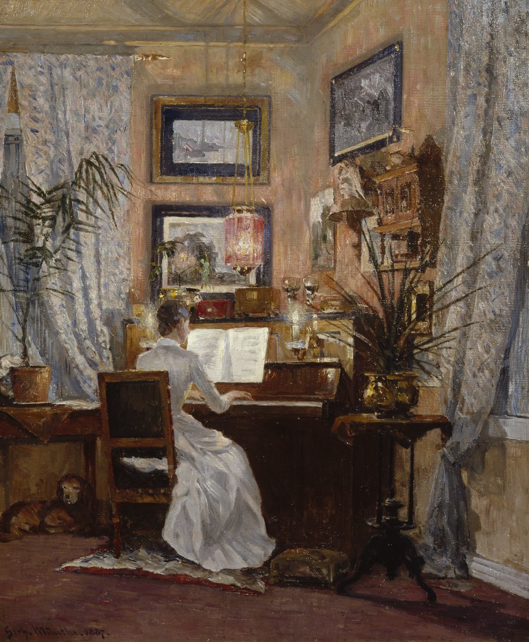 Dům v Sandvika od Gerhard Peter Frantz Vilhelm Munthe