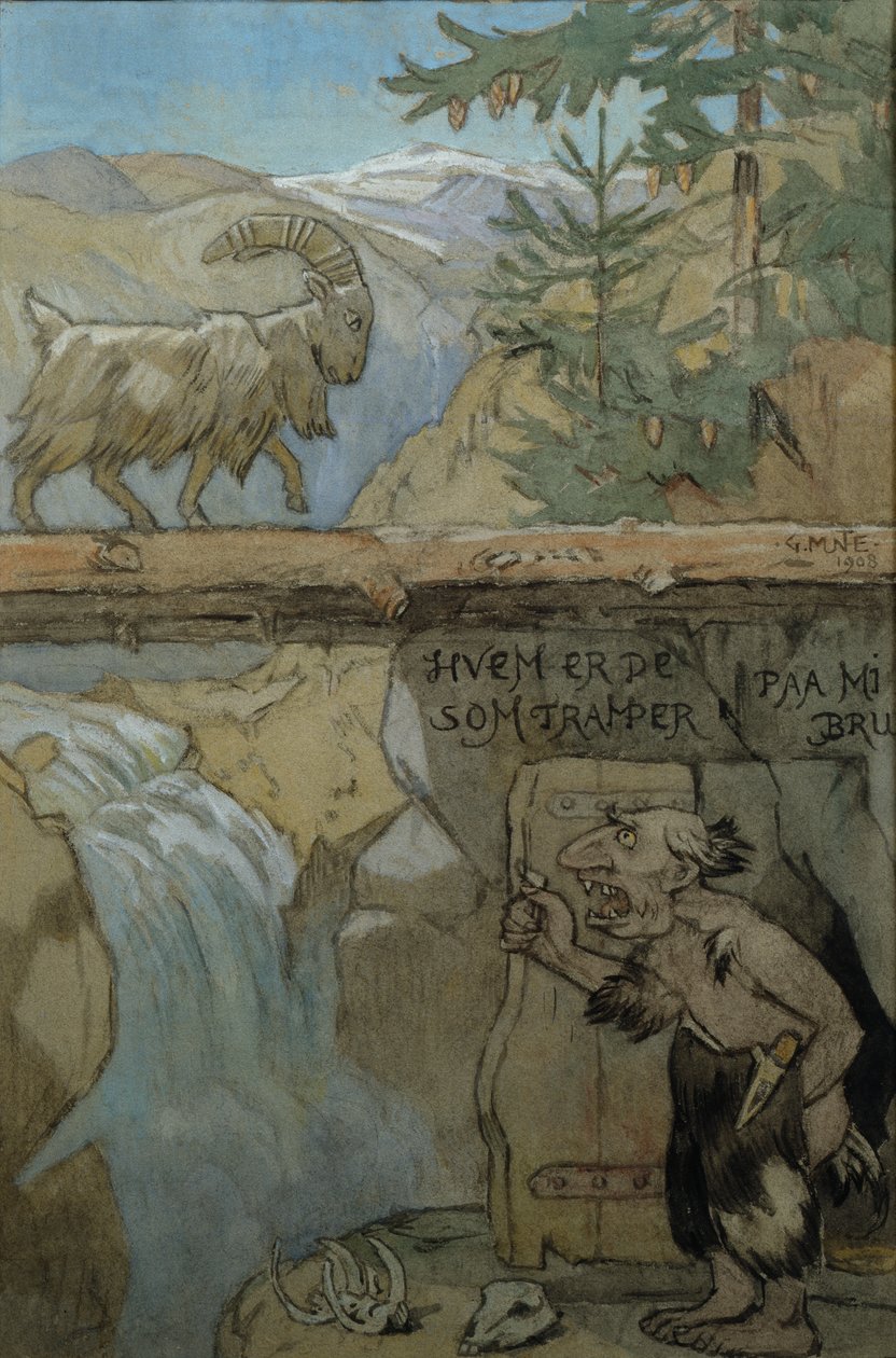 Tři kozy nevrlý od Gerhard Peter Frantz Vilhelm Munthe