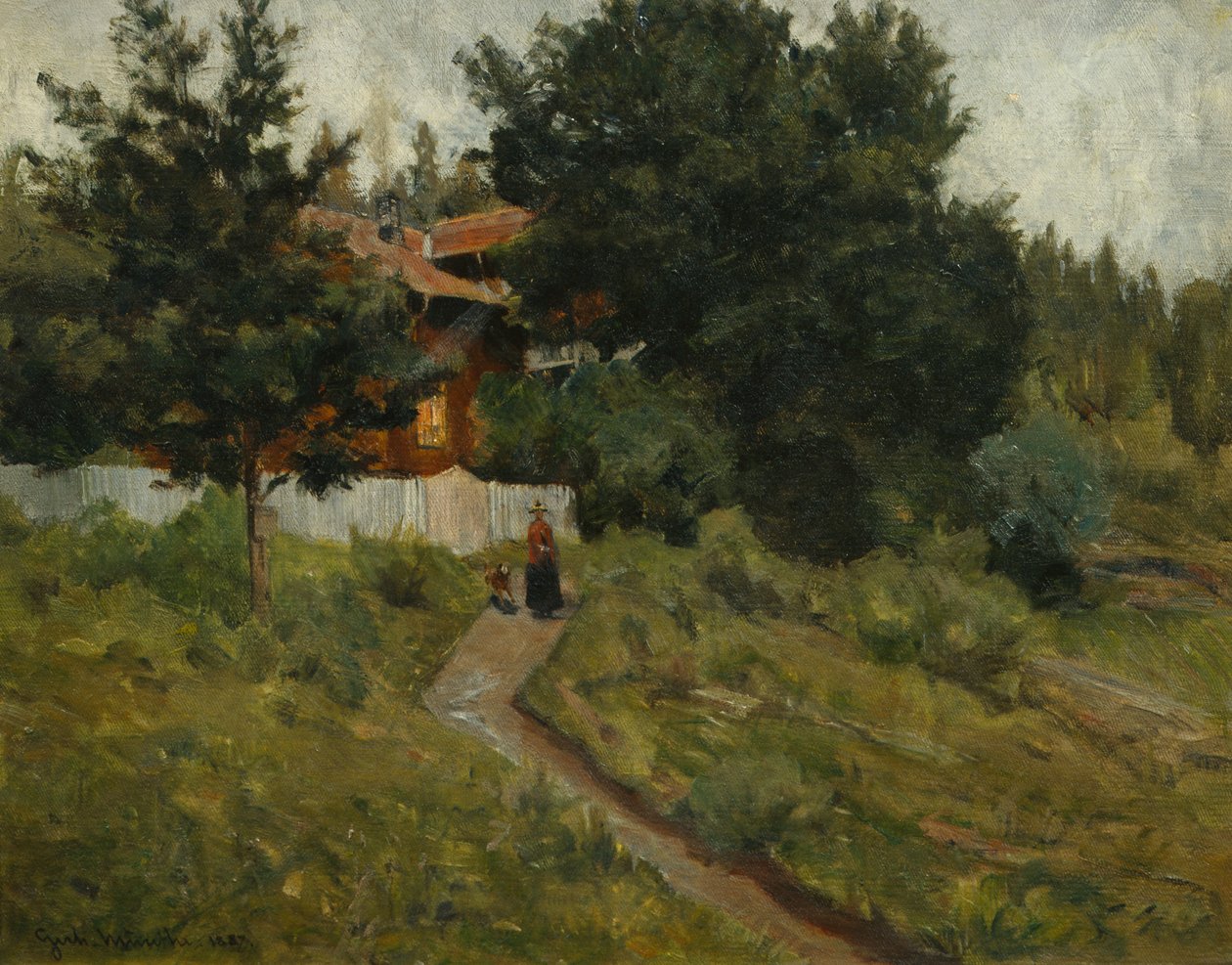 Žena a dítě od Gerhard Peter Frantz Vilhelm Munthe