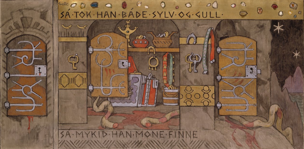 Åsmund přináší domů stříbro a zlato od Gerhard Peter Frantz Vilhelm Munthe