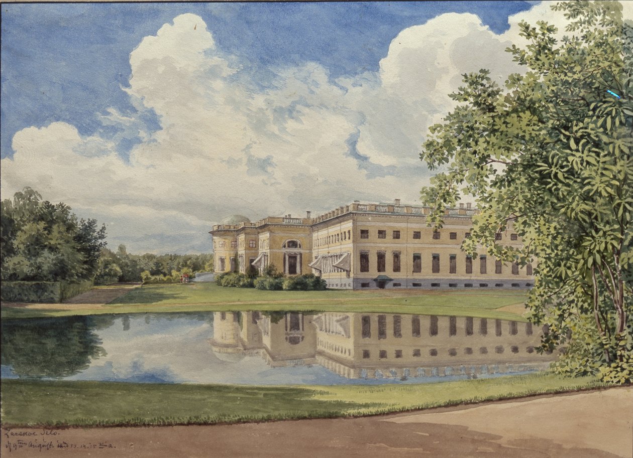 Alexandrovský palác v Carskoje Selo, 1831 od Gerhard Wilhelm Reutern von