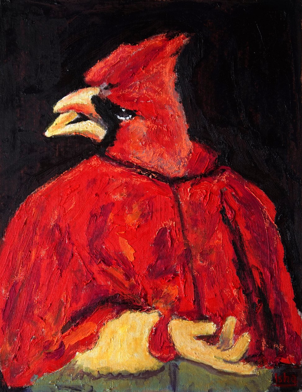 El Cardinal, 2020 (olej na plátně) od Gerhardt Isringhaus