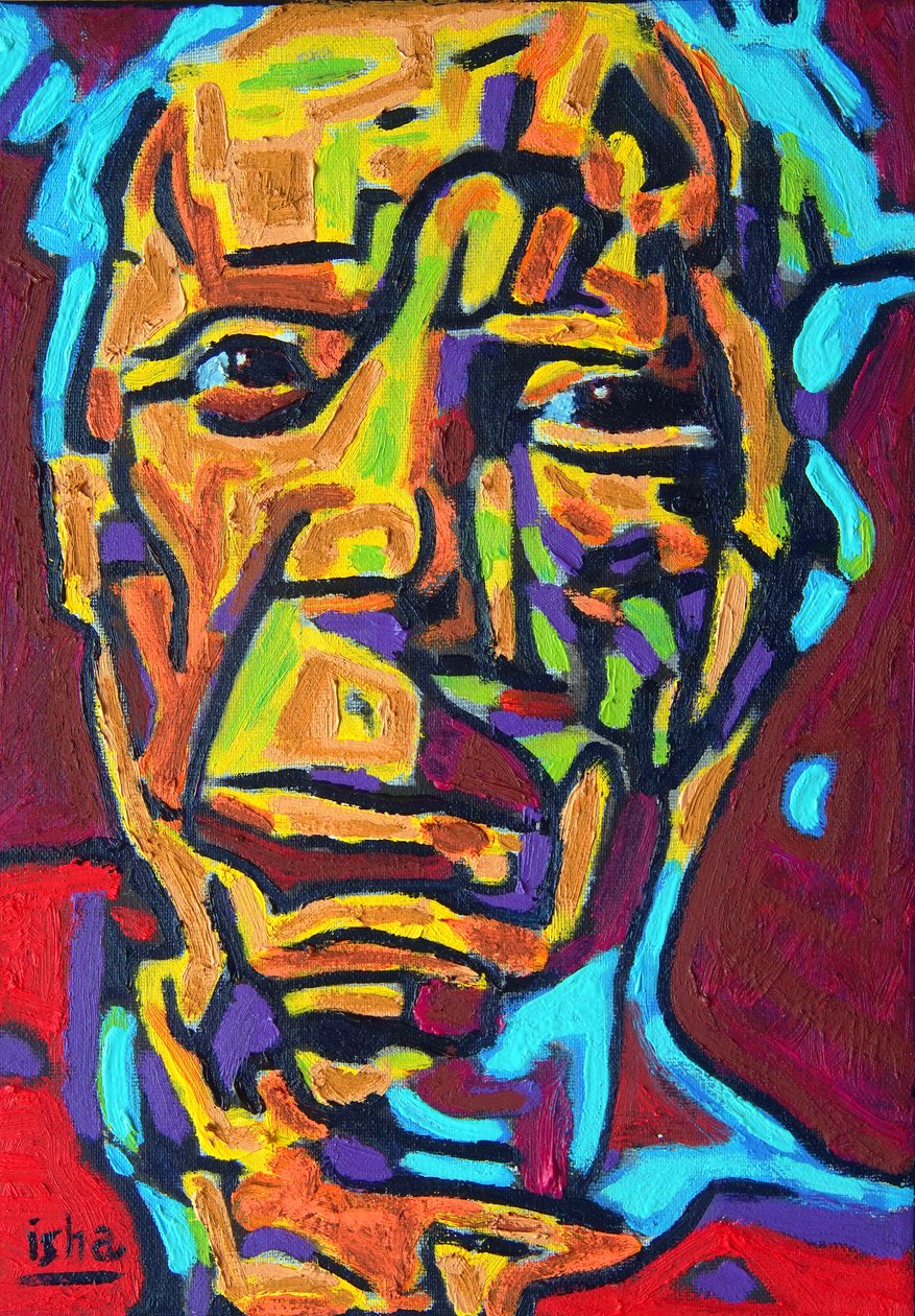 San Picasso, 2021, olej na plátně od Gerhardt Isringhaus
