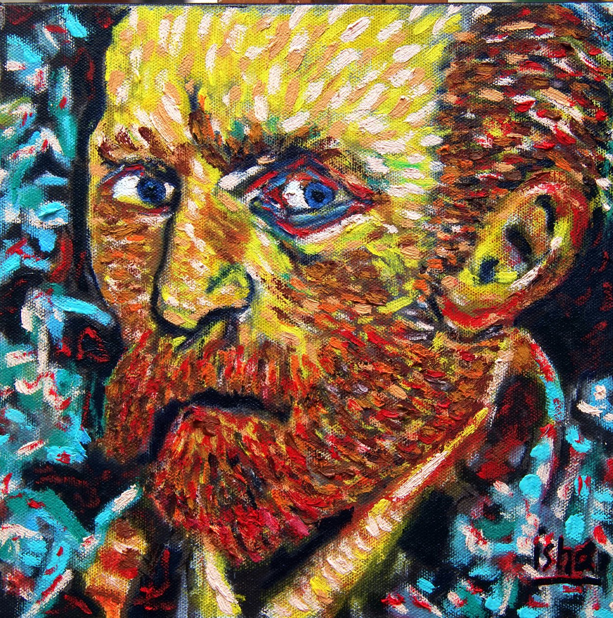 San VanGogh,2021, olej na plátně od Gerhardt Isringhaus