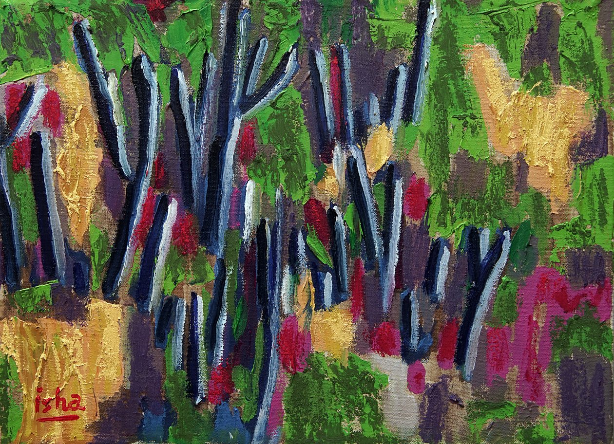 Jarní saguáry, 2018 (olej na plátně) od Gerhardt Isringhaus