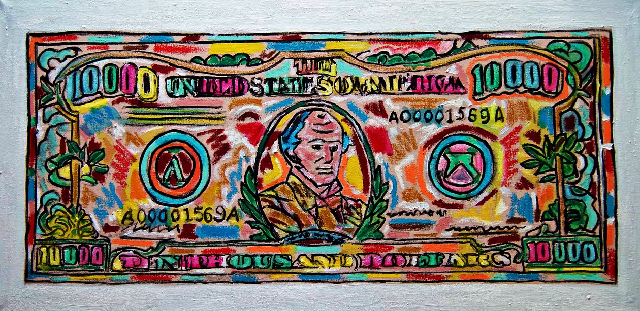 Ten Grand,2019 (olej na plátně) od Gerhardt Isringhaus