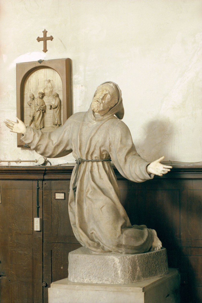 Svatý František přijímá stigmata, asi 1580 (mramor) (viz také 248124, 248126 a 248127) od Germain Pilon