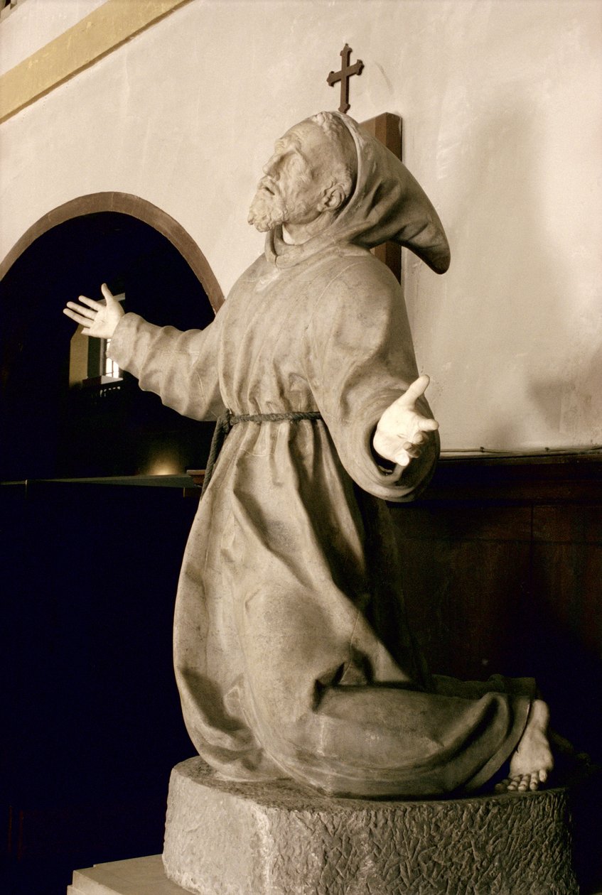 Sv. František přijímající stigmata, kolem 1580 (mramor) (viz také 248125, 248126 a 248127) od Germain Pilon