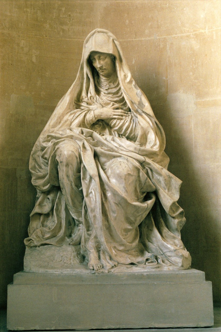 Panny Marie Bolestné, kolem roku 1580 (mramor) od Germain Pilon
