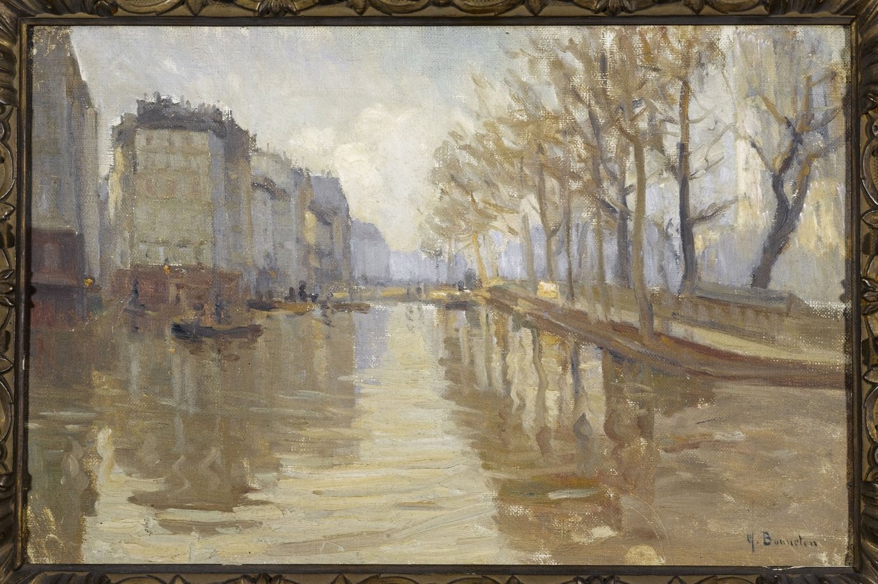 Quai Montebello (povodně 1910) od Germain Eugene Bonneton