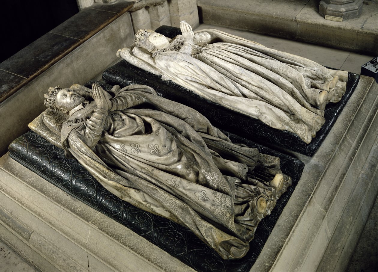 Podobizna Jindřicha II. (1519-59) a Kateřiny de Medici (1519-89) 1583 (mramor) od Germain Pilon