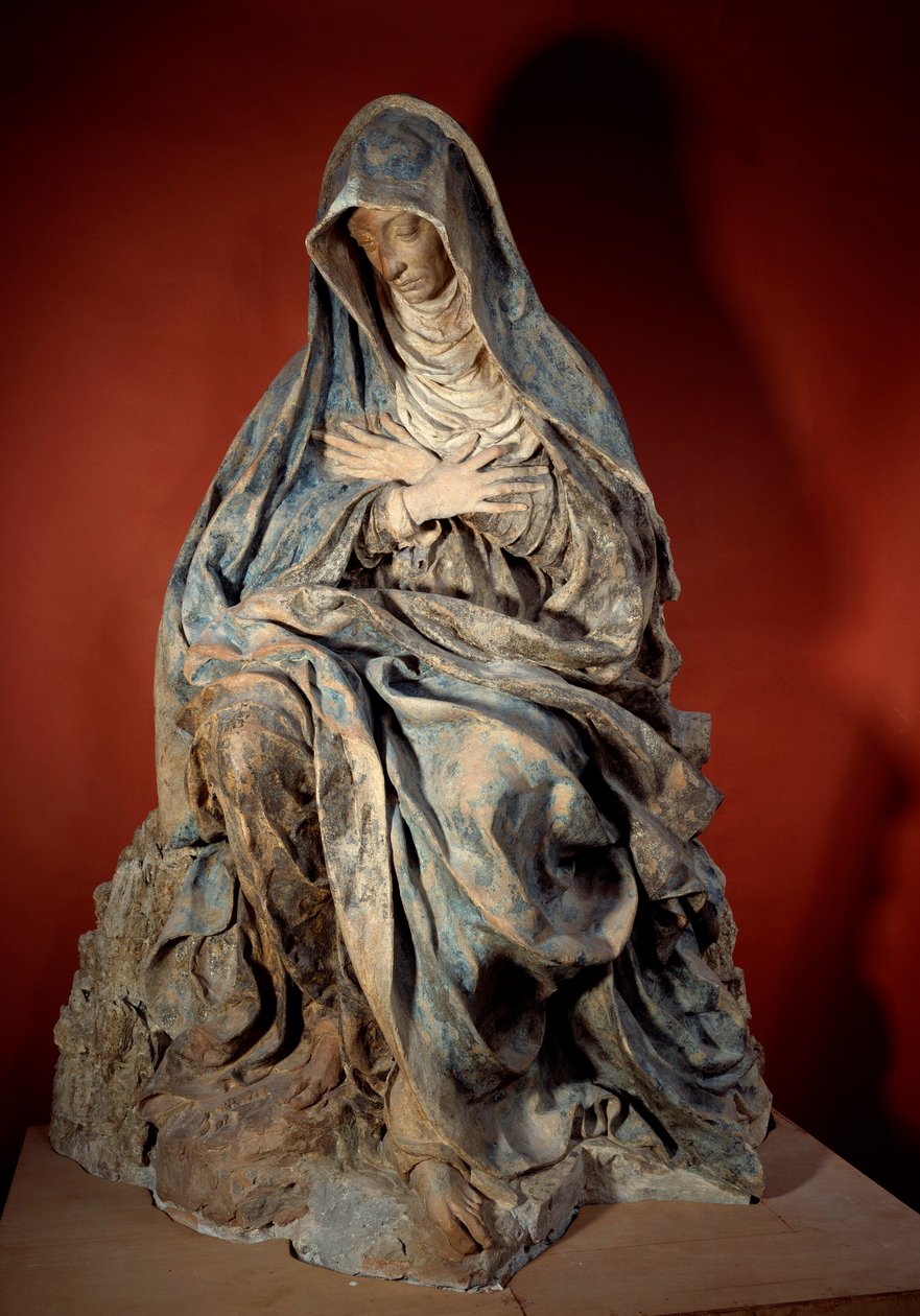 Socha Panny bolesti od Germaina Pilona (1535-1590) Paříž 16. století, muzeum Louvre od Germain Pilon