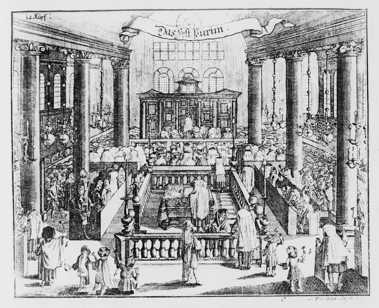 Berlínská synagoga, publikovaná v Kirschner Judisches Lexicon od German School
