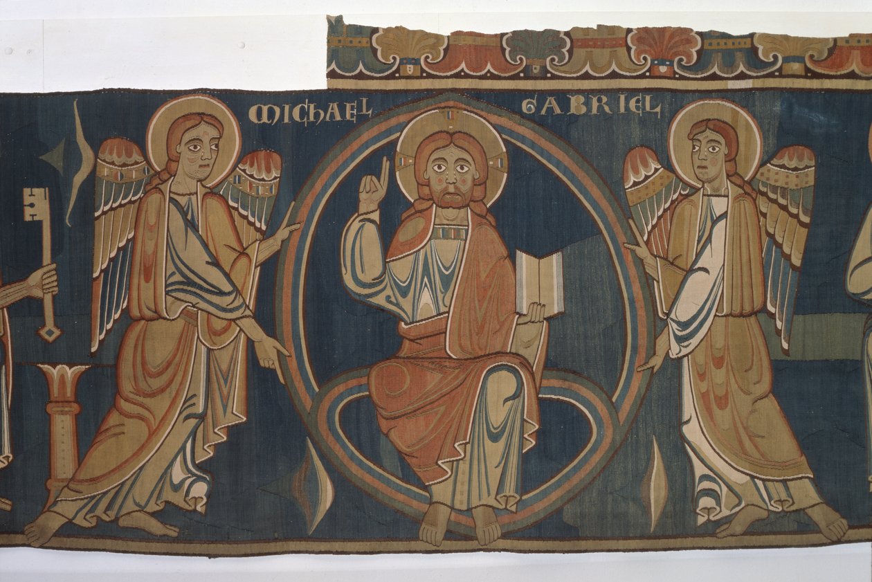 Kristus s archanděly Michaelem a Gabrielem, 1250 od German School