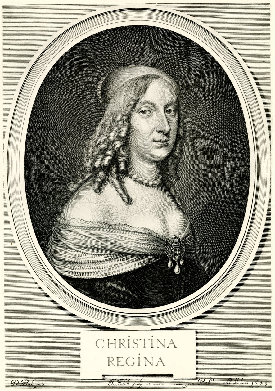 Christine Queen of Sweden, 1884-90 (fototyp) od German School