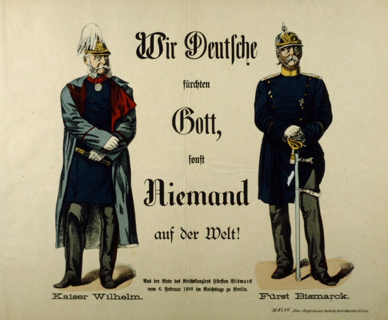Císař Wilhelm I. a princ Bismarck od German School