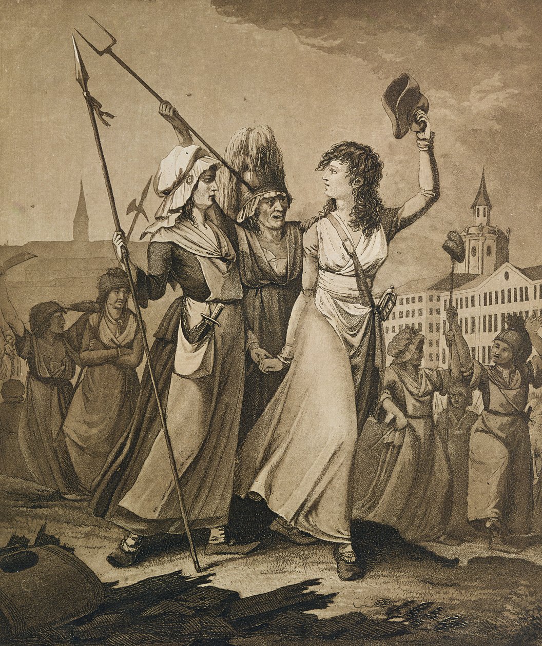 Fishwives of Paris, říjen 1789 od German School