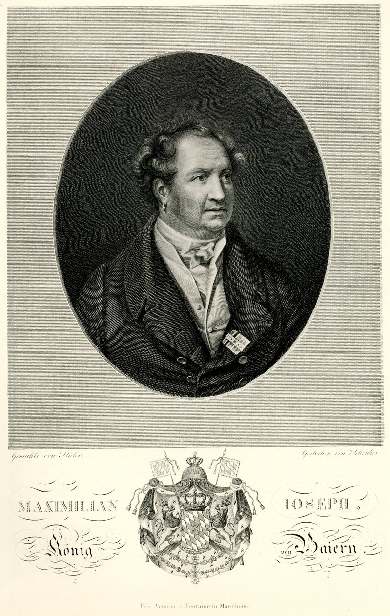 Maxmilián I. Joseph (Bayern), 1884-90 (fototyp) od German School