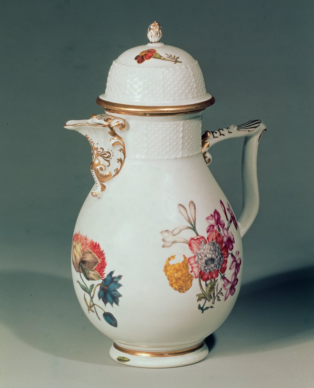 Kávová konvice Meissen, cca 1740-50 (porcelán) od German School