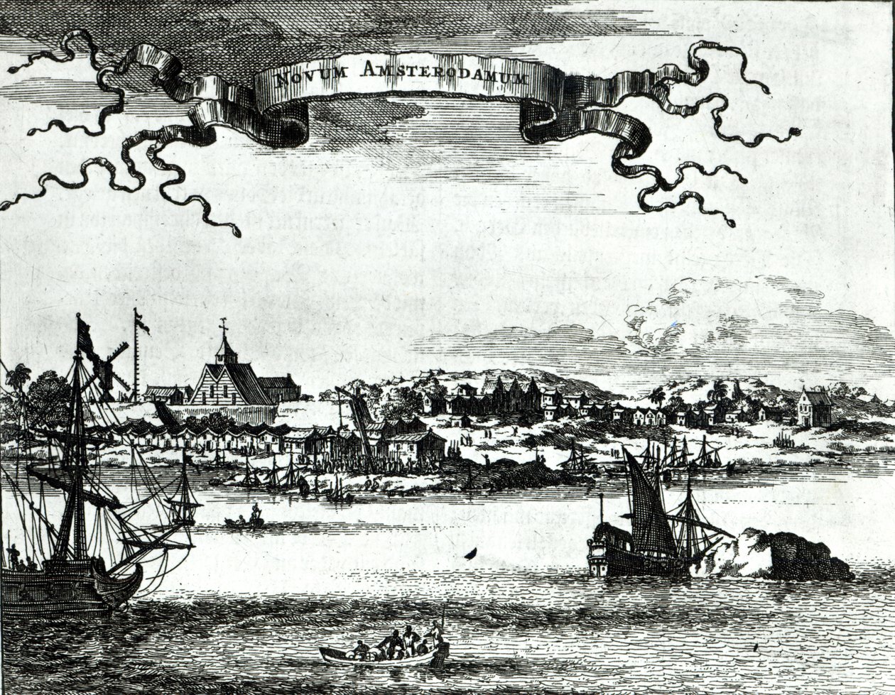 Nový Amsterdam, kolem roku 1667 od German School