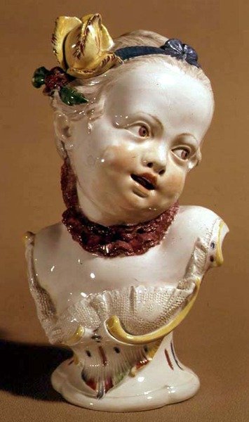 Nymphenbergova busta mladé dívky, cca 1761 (porcelán) od German School