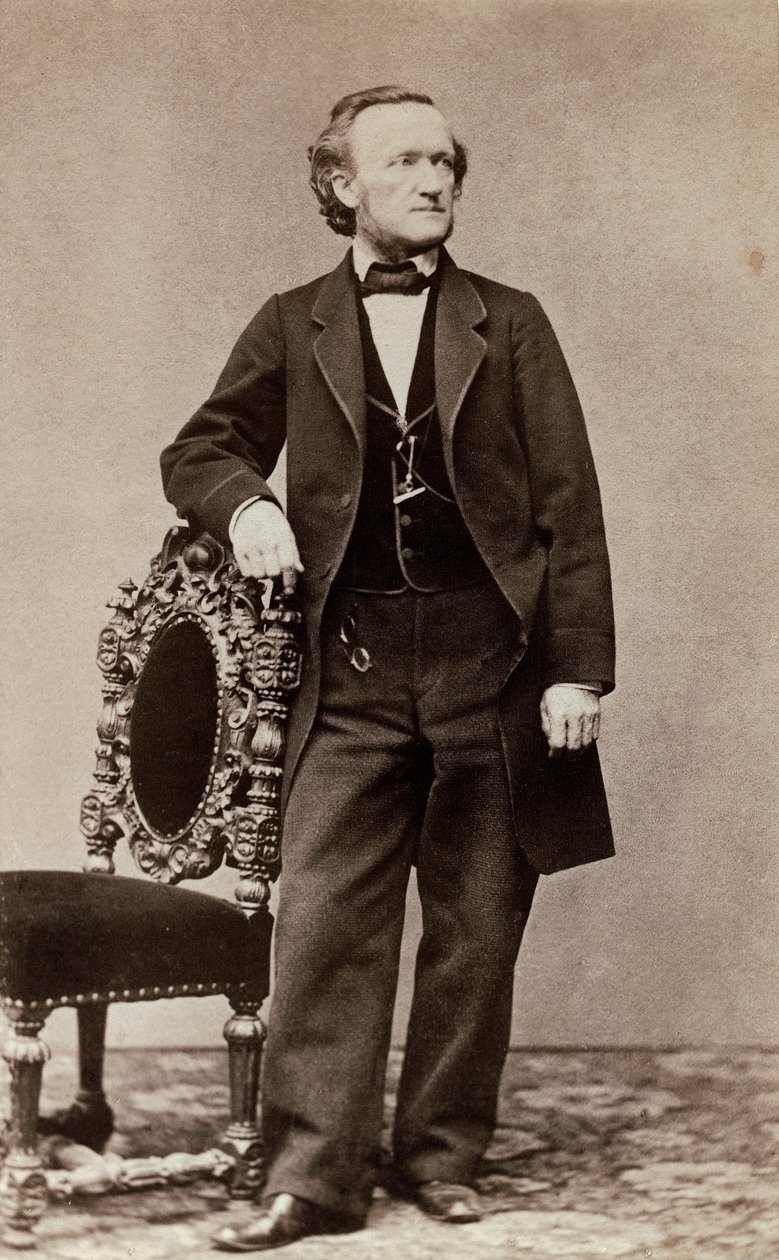 Portrét Richarda Wagnera, kolem roku 1870 (tisk alba) od German School