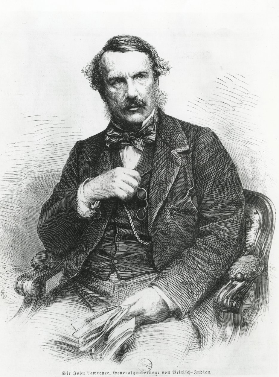 Portrét sira Johna Lawrence (1811-79) od German School