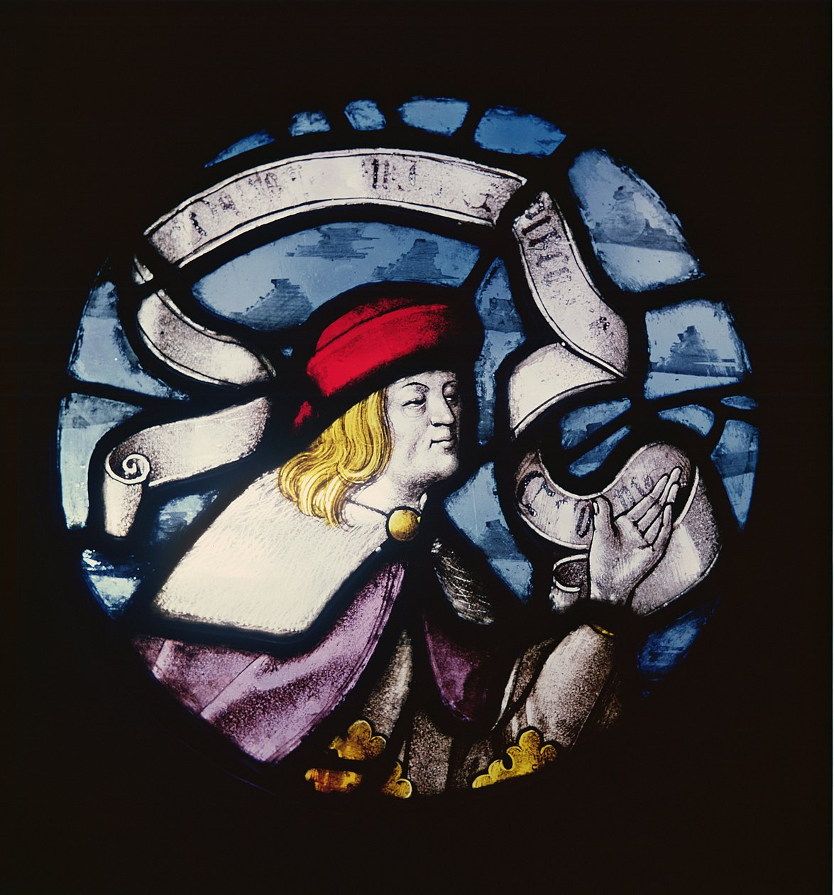 Rondel proroka Daniela, 15. století (vitráže) od German School