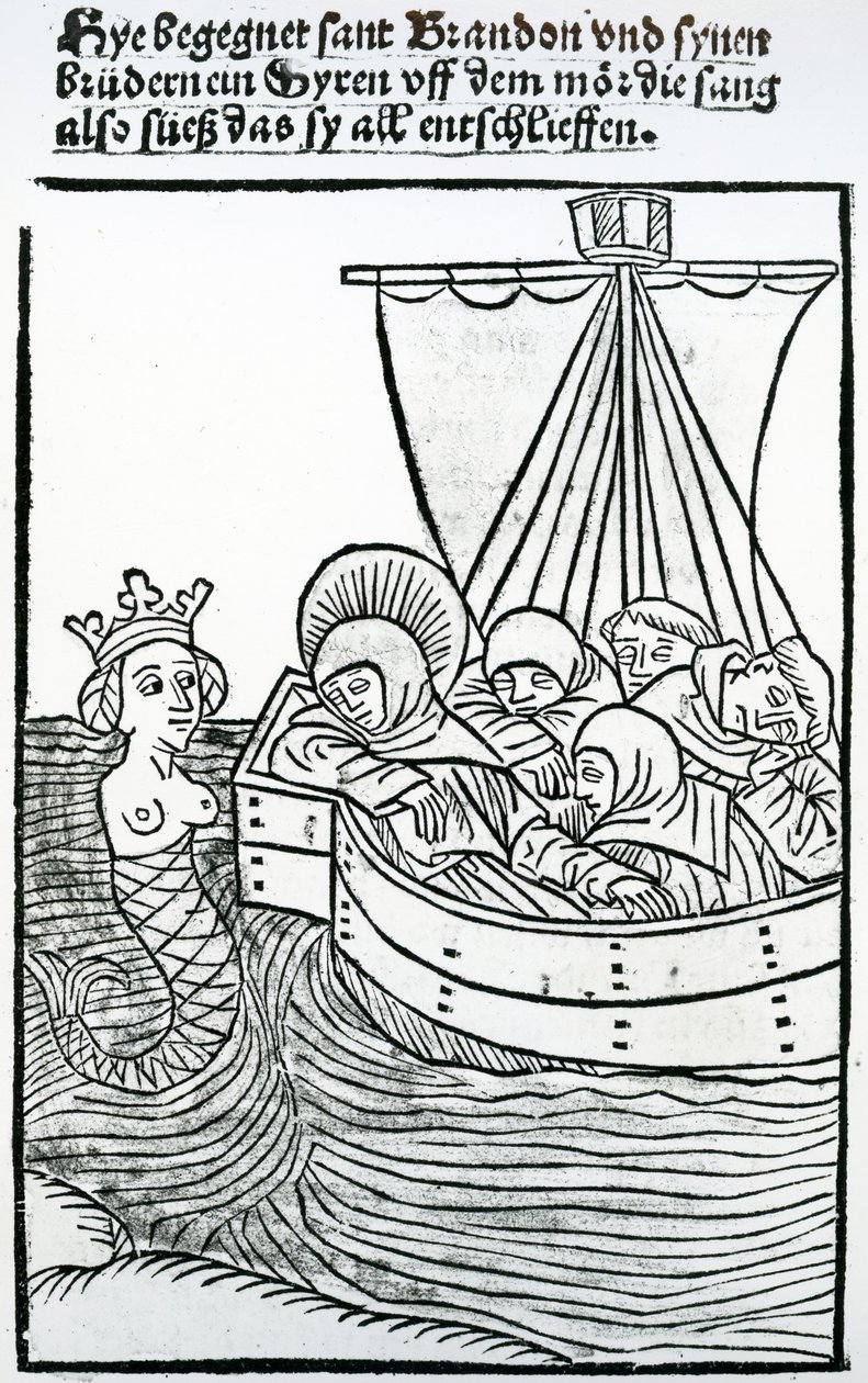 St. Brendan a Siréna, ilustrace z 