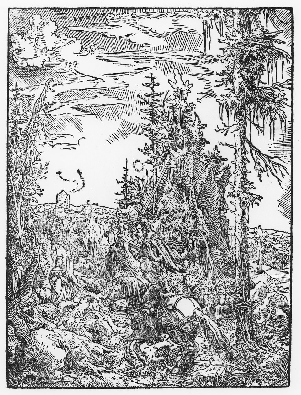 Svatý Jiří a drak, 1520 od German School