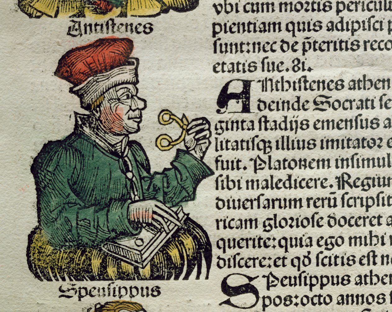 Text týkající se používání brýlí (inkoust na papíře) od German School