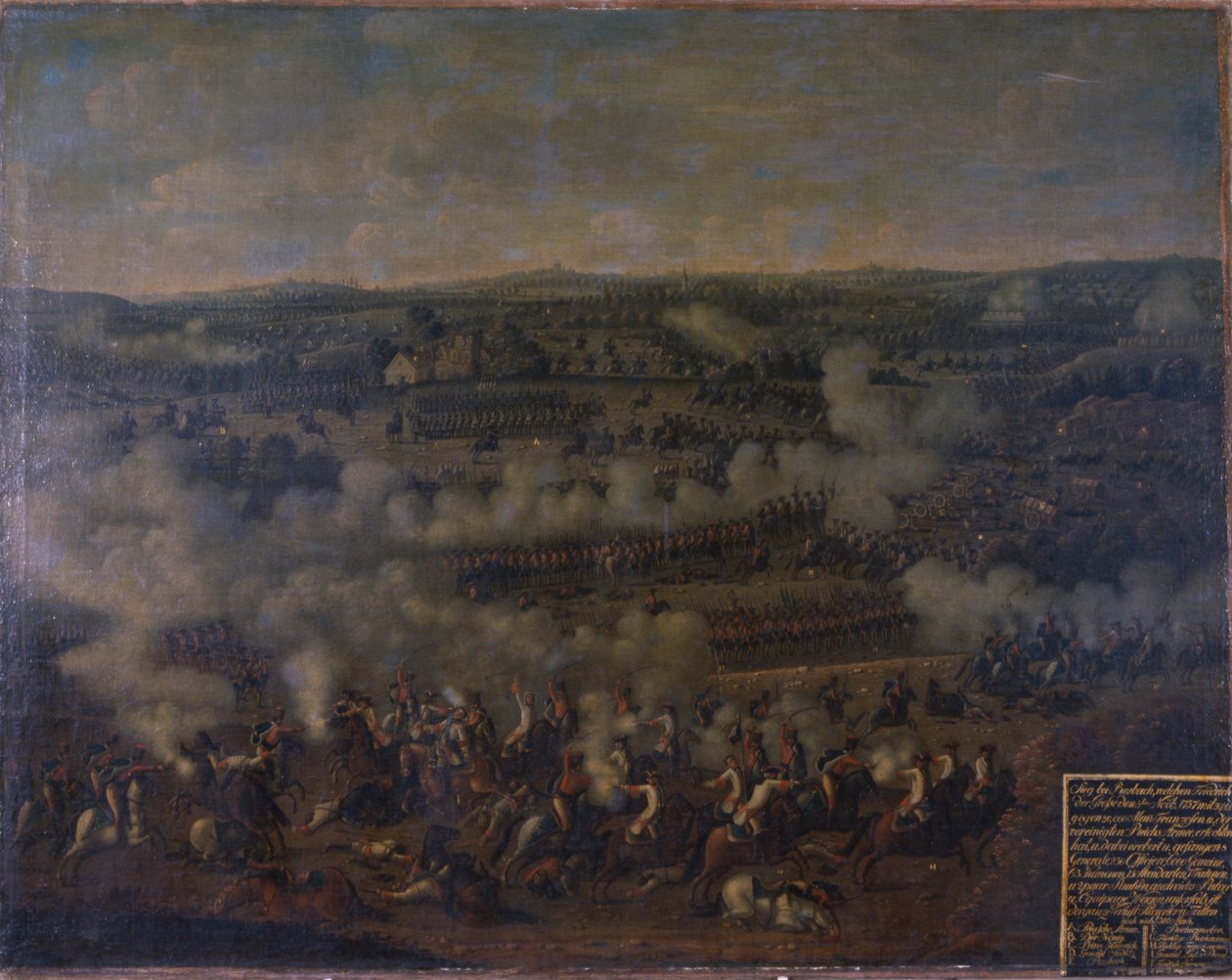 Bitva u Rossbachu, 1757 od German School