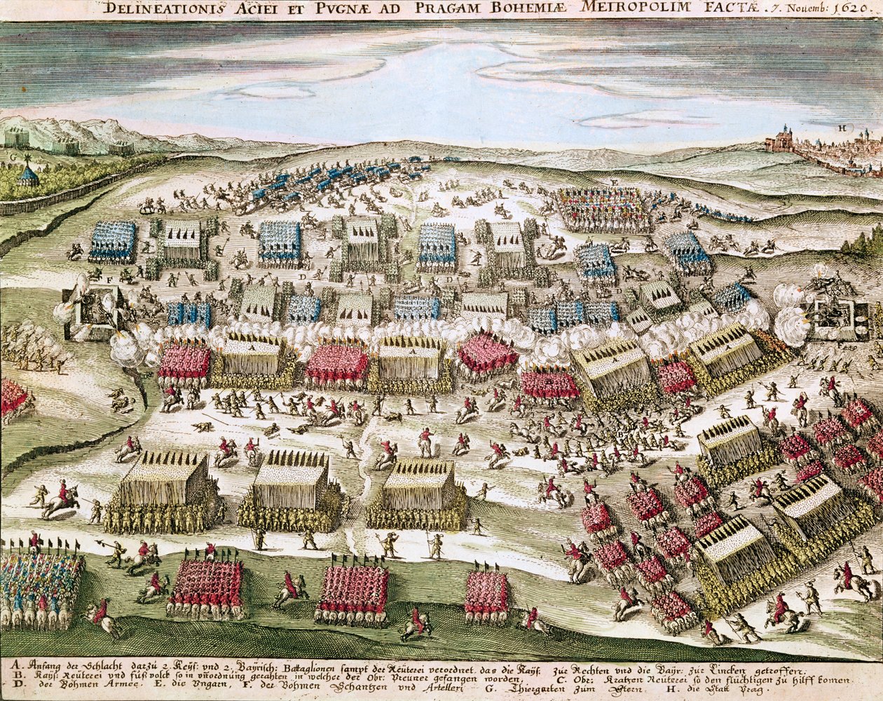 Bitva na Bílé hoře (Weissen Berg), 8. listopadu 1620 od German School