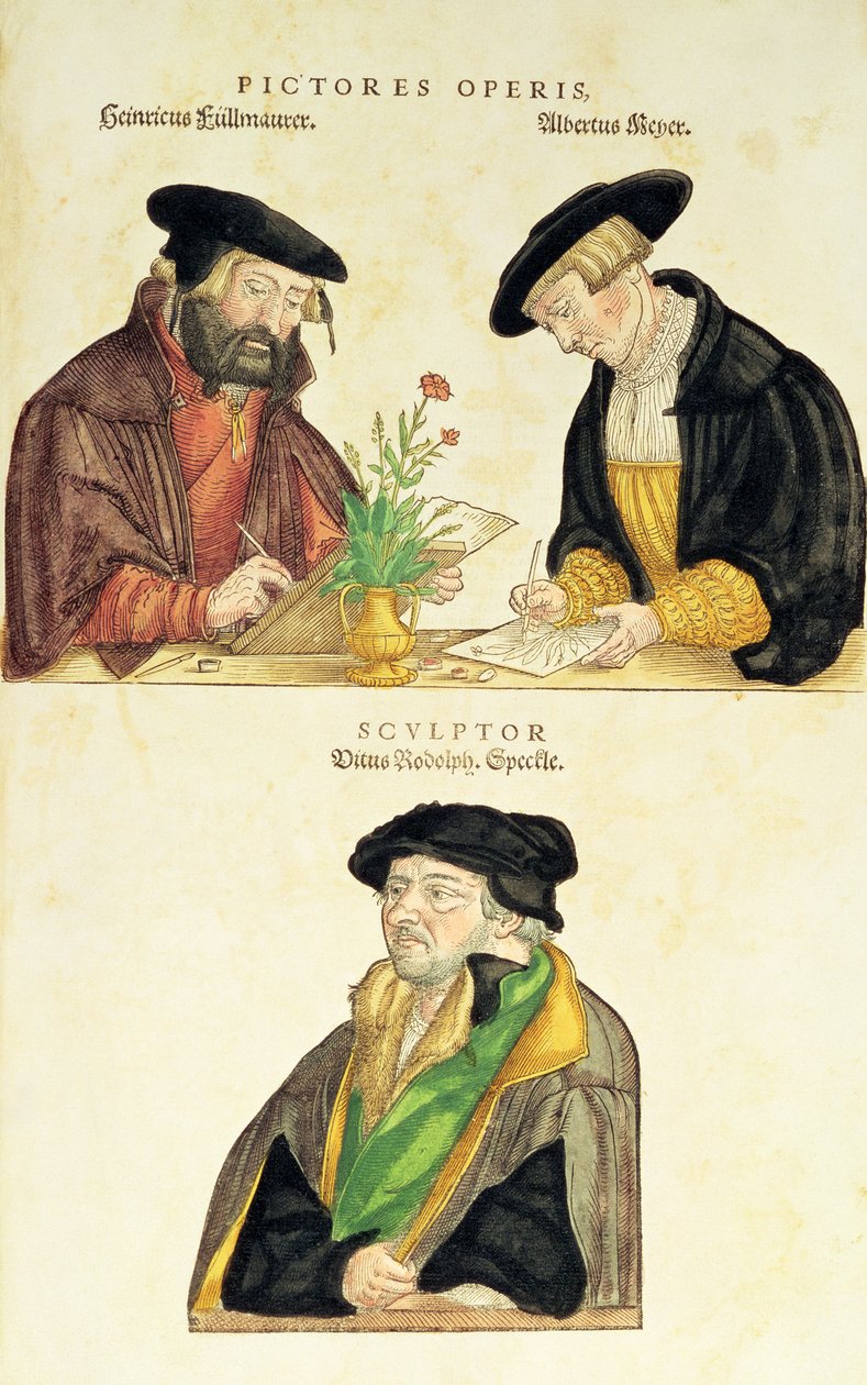 Ilustrátoři knihy De Historia Stirpium od Leonarda Fuchse, 1542 od German School