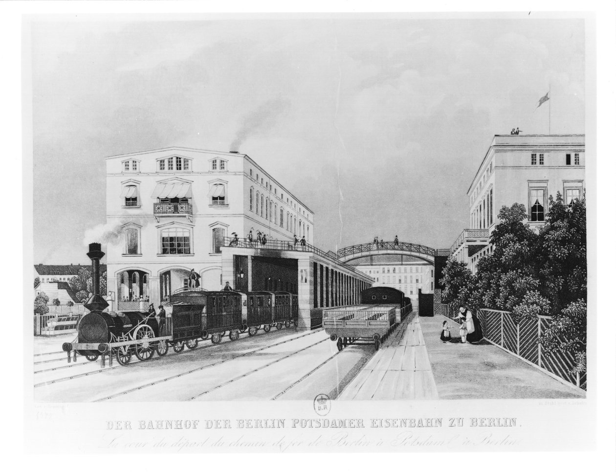 Železniční stanice vlaku Berlín-Potsdam od German School