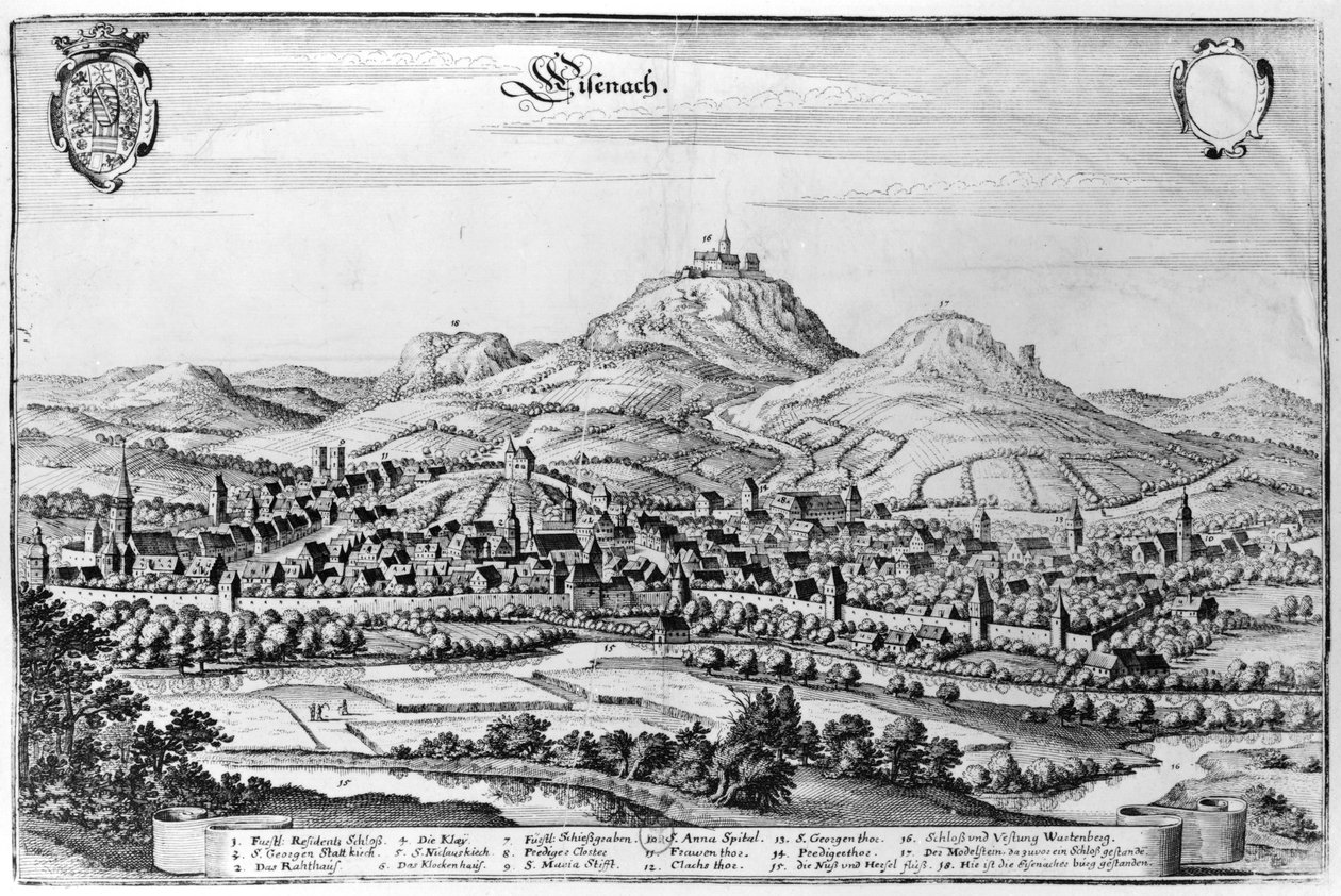 Pohled na Eisenach od German School