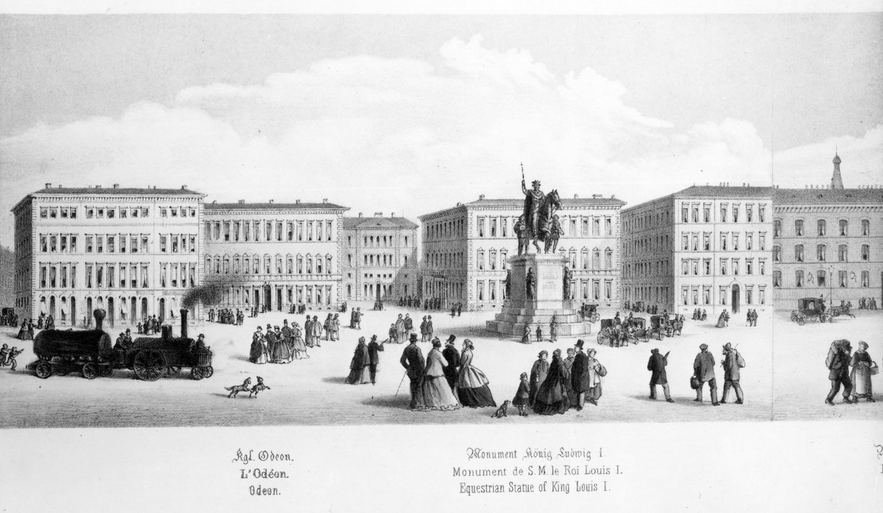 Pohled na Mnichov, 1869 od German School
