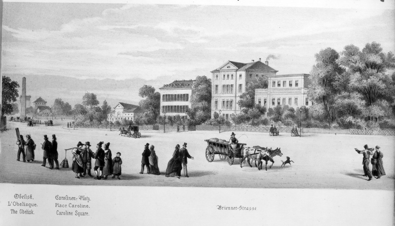 Pohled na Mnichov, 1869 od German School